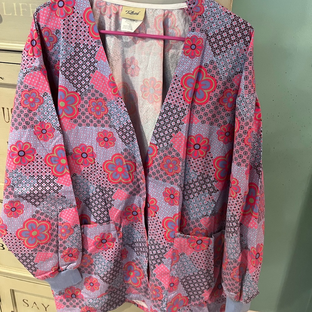 Tafford Pink Purple Floral Utility Jacket